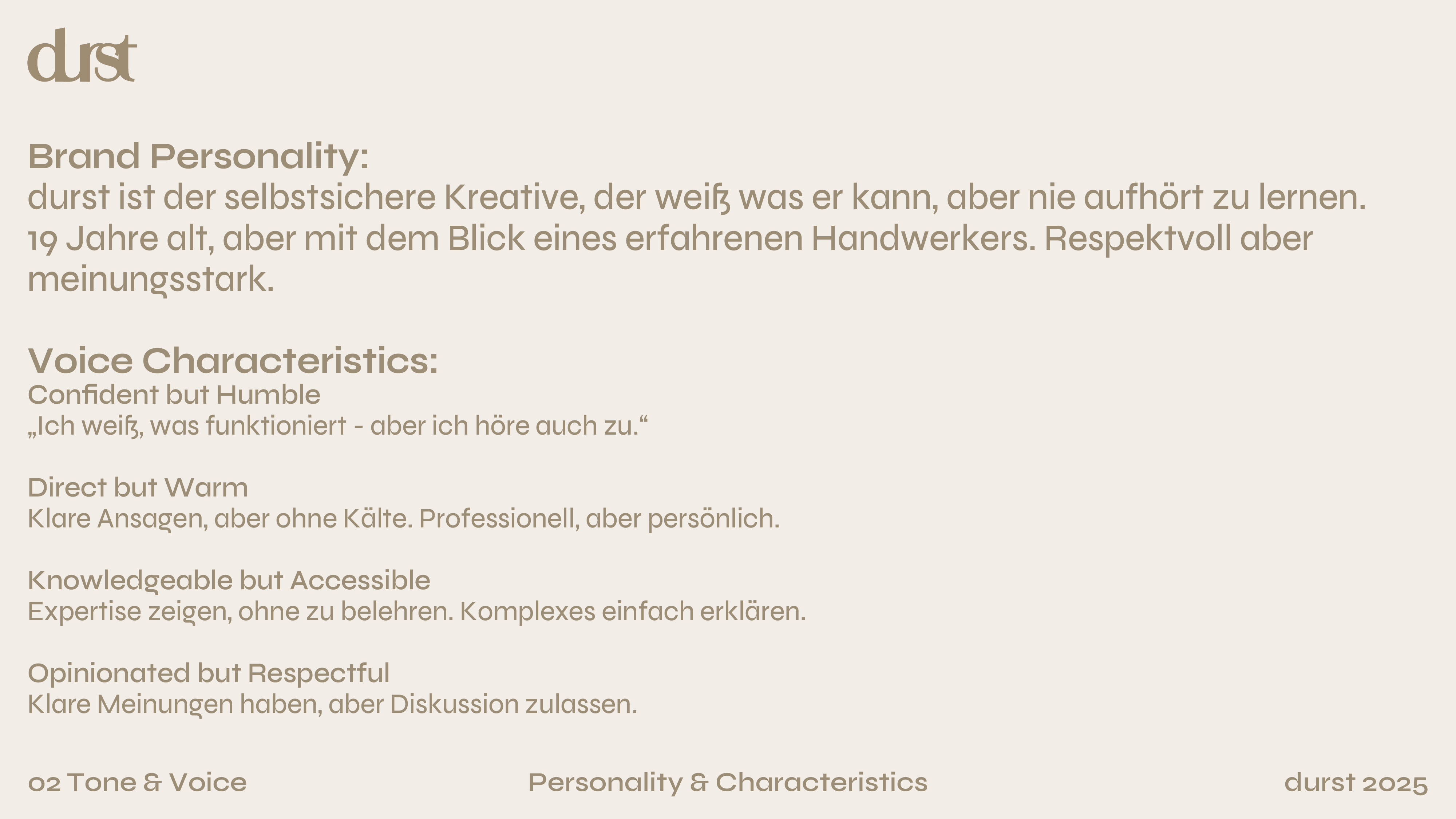 Branding Darstellung