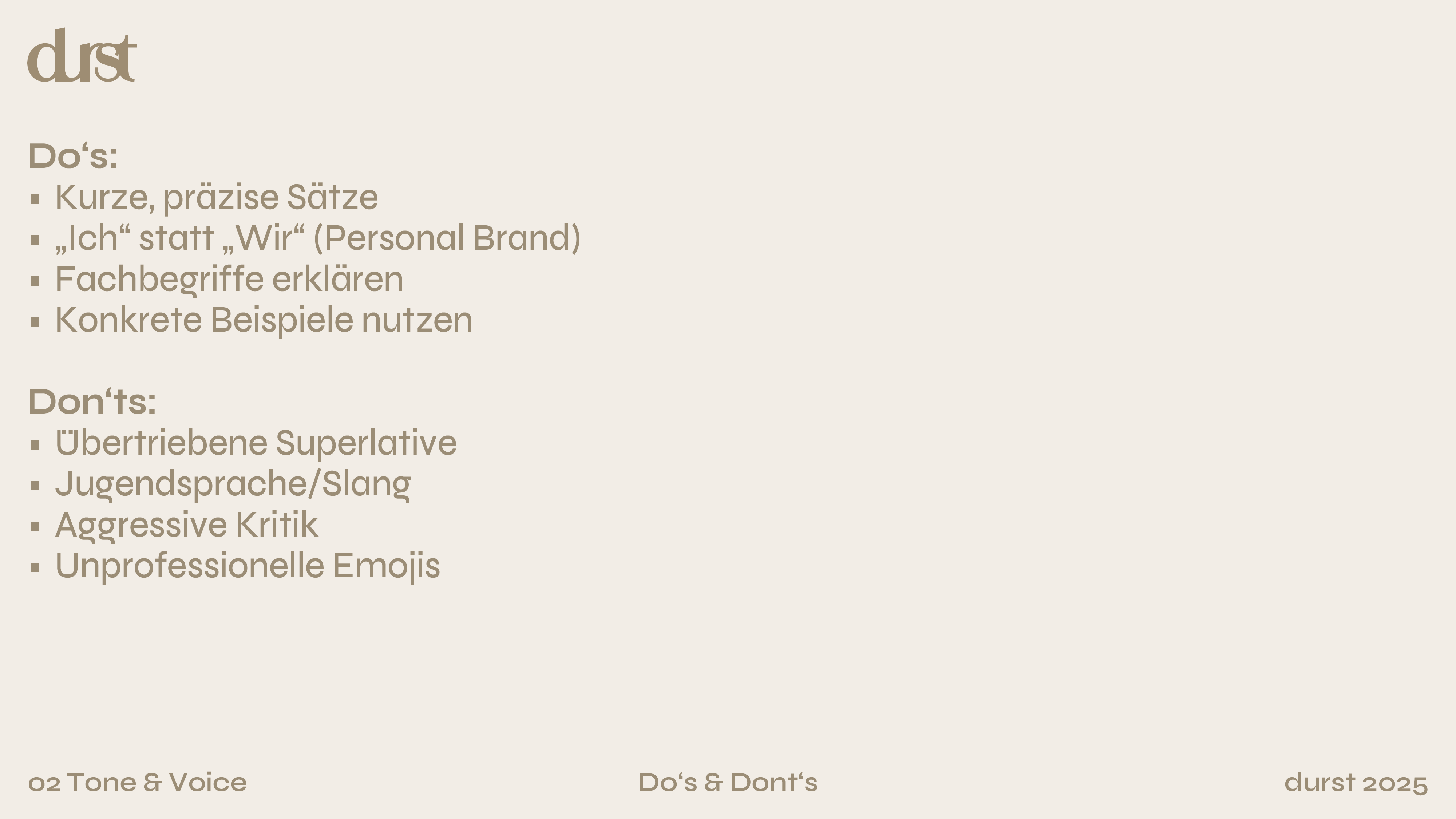 Branding Darstellung